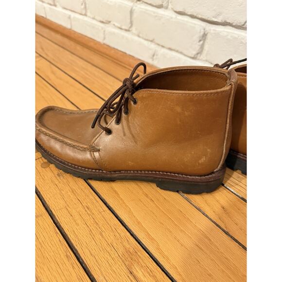 Russell Moccasin Boots 28620 19 Leather Brown Chukka Boots Size 8.5 A main image 9